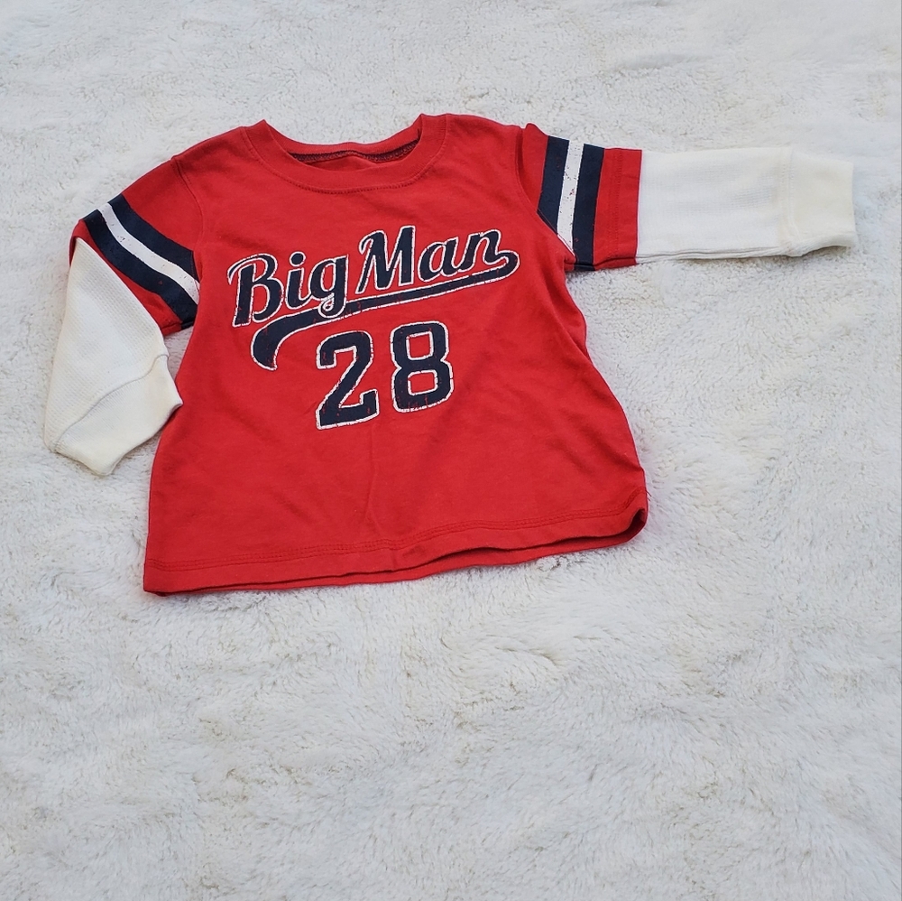 Toddler Red Long Sleeve Shirt Sz 12m